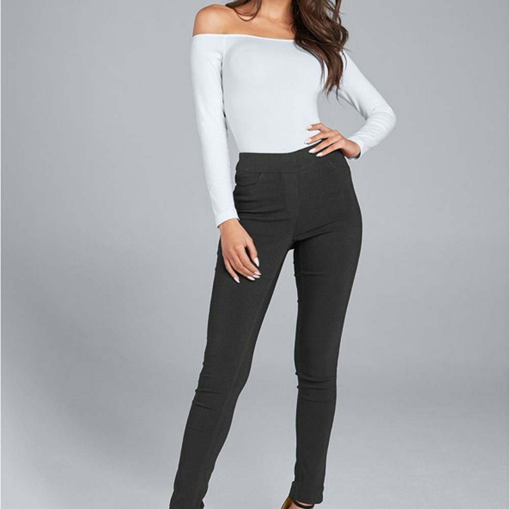 Mid Rise Slimming Stretch Jeggings